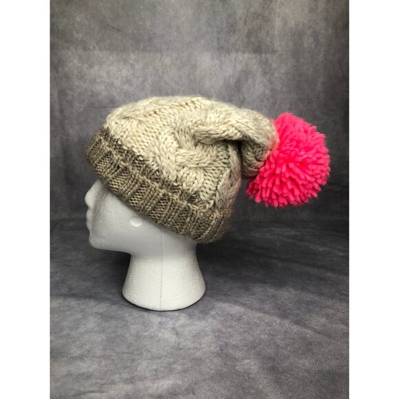 American eagle beanie with pink Pom Pom - Picture 1 of 4